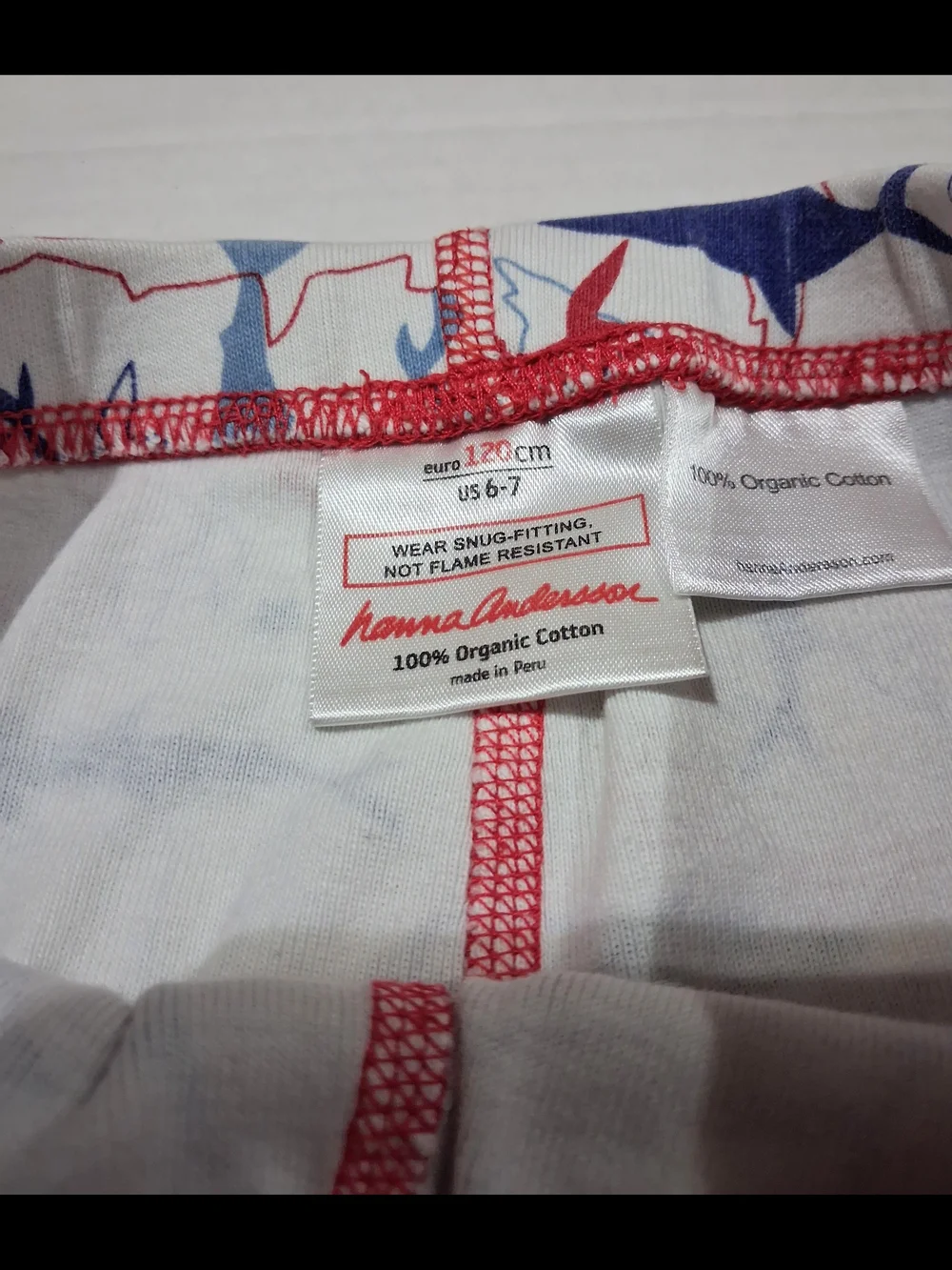 Hanna Andersson Boys Shark Print Pajama Pants 120cm